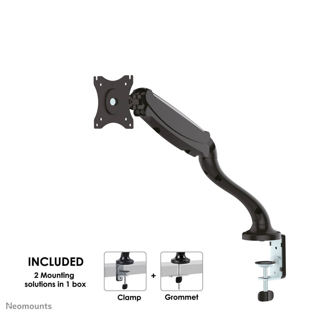 Neomounts NM-D500BLACK Support d'écran à fixer 10-30" - ressort à gaz